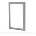 Ghent Ghent Enclosed Whiteboard, 1 Door, 24"W x 36"H, White Porcelain w/Silver Frame PA13624M-M1